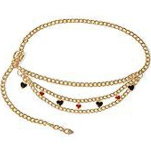 Heart Charm Chain Belt